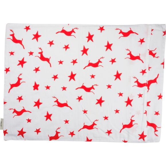 I Cant Santa is Watching with Reindeer Christmas Holiday Pillow Case Standard - Picture 2 of 5